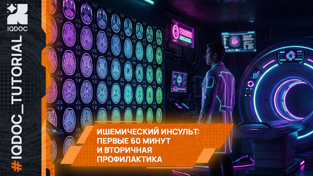 Ишемический инсульт: первые 60 минут и вторичная профилактика